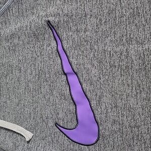 𝅺nike Therma-Fit Cow Neck Style Hoodie in Gray and Purple size Small